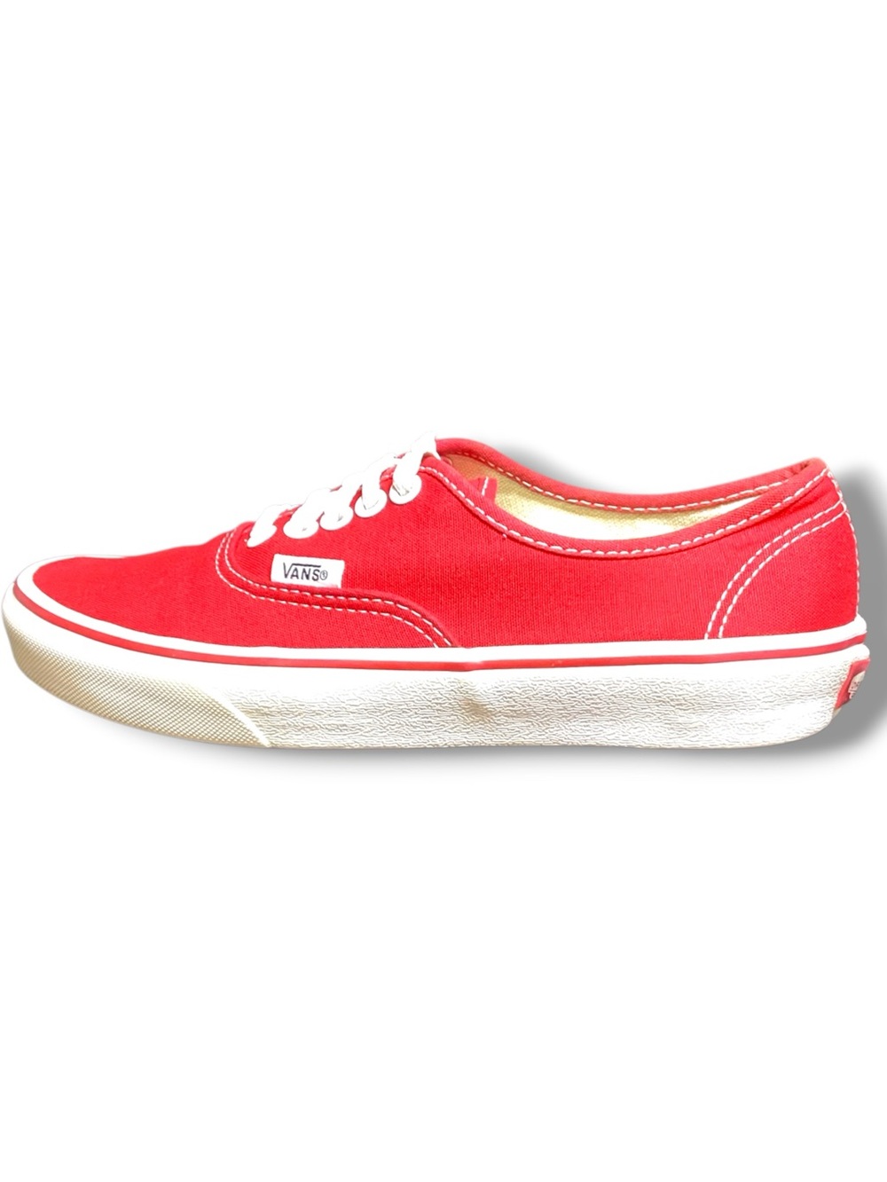 Vans | Authentic Red Classic Canvas Sneakers Women's Size 8
